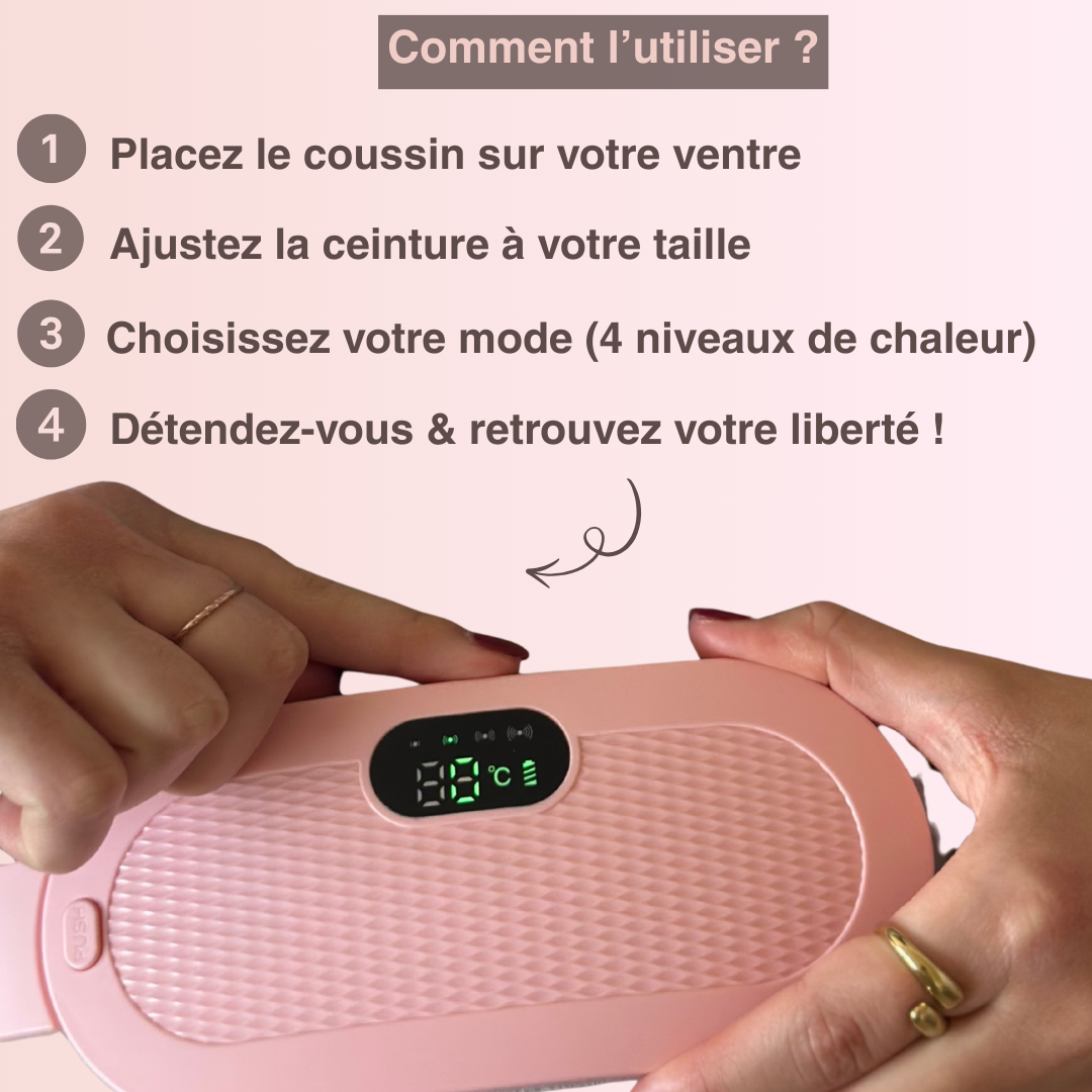 Coussin chauffant                                                                                                                                                      menstruel